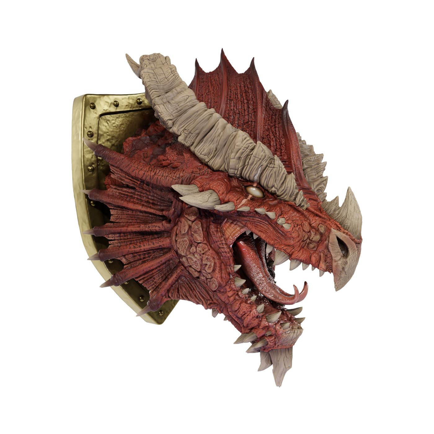 WizKids D&D Replicas of The Realms: Ancient Red Dragon Trophy Plaque - Limited Edition 50th Anniversary | Wall Mount | Dragon Head