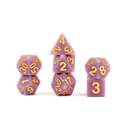 Sharp Edge Silicone Rubber Dice Set: Volcanic Soot