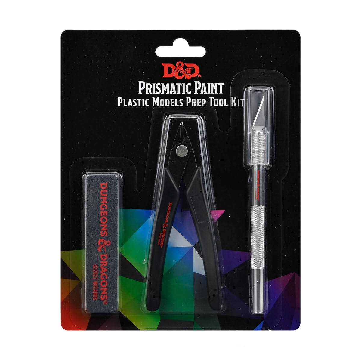 D&D Prismatic Paint: Plastic Models Prep Tool Kit | Flexi-Sander, Hobby Knife, Sprue Cutter | WizKids