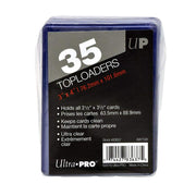 Ultra Pro Toploaders Card Protectors Ultra Clear 35-Count 3" x 4" Size for 2.5" x 3.5" Cards (2)