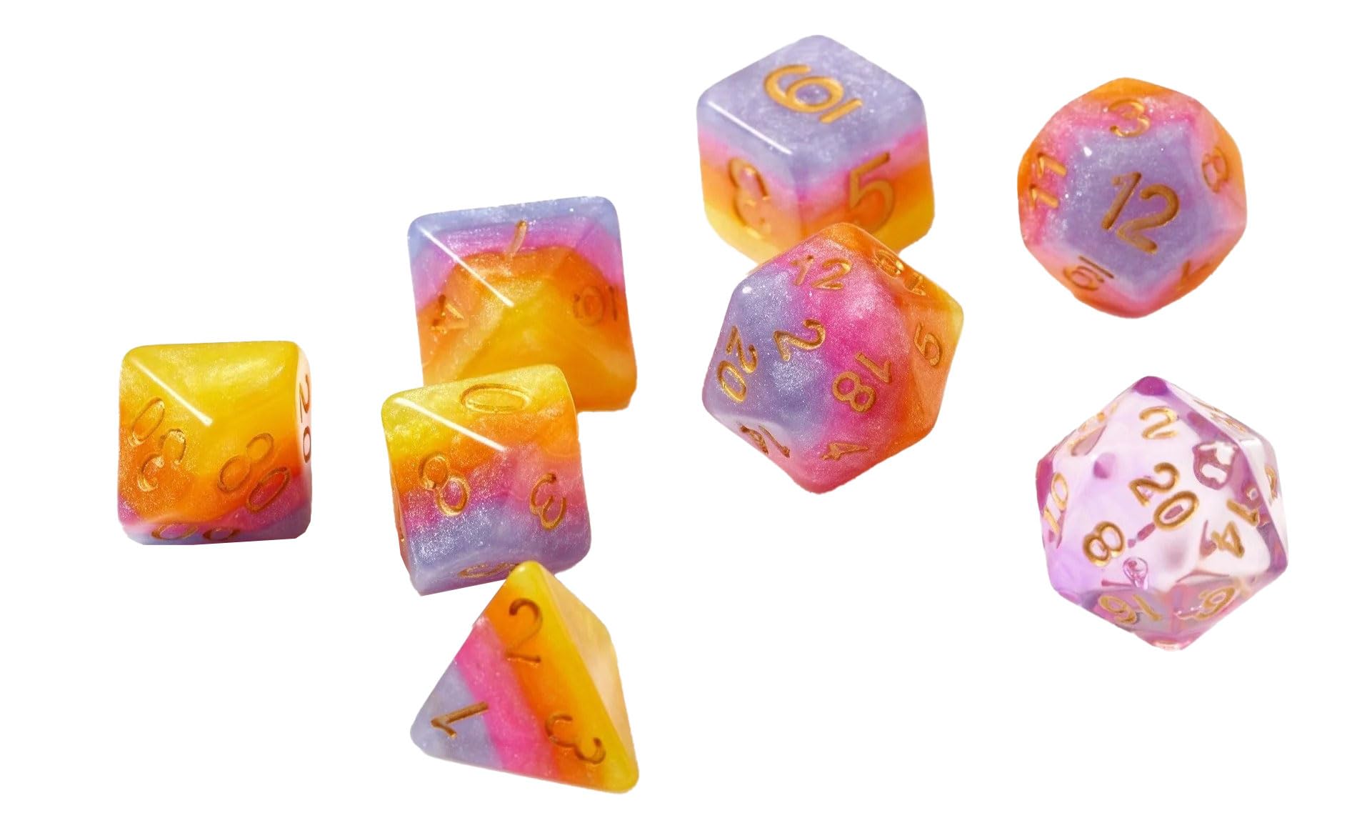 Sirius Dice RPG Dice Set: Tahitian Sunset