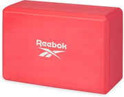 Reebok Solid Yoga Block (Cherry), 4” x 6” x 9” Yoga Brick with Lightweight Support for Flexibility, Balance & Alignment, Portable Foam Block for Fitness, Home Workout, Stretching & More