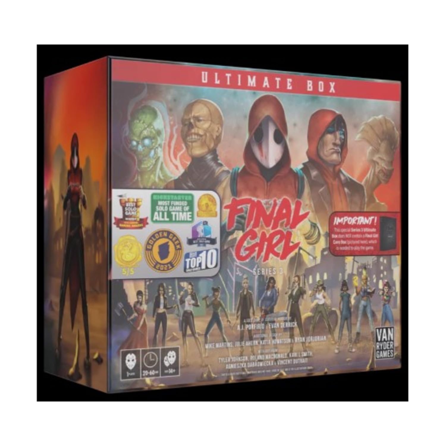 Van Ryder Games - Horror Board Game - Final Girl Series 3 Ultimate Box - All 5 Feature Films - Core Box Required - 1 Player - 20-60 Minutes Gameplay - Teens & Adults, Ages 14+ (English Version)