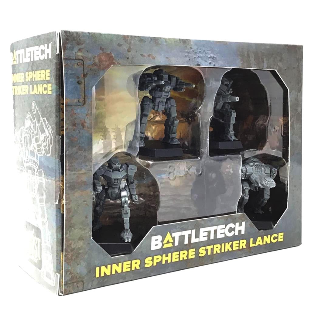 BattleTech: Inner Sphere Striker Lance Force Pack By Catalyst Game Labs | For The World's Greatest Sci-Fi Miniatures Game Universe | Alpha Strike Cards for Tabletop Wargaming