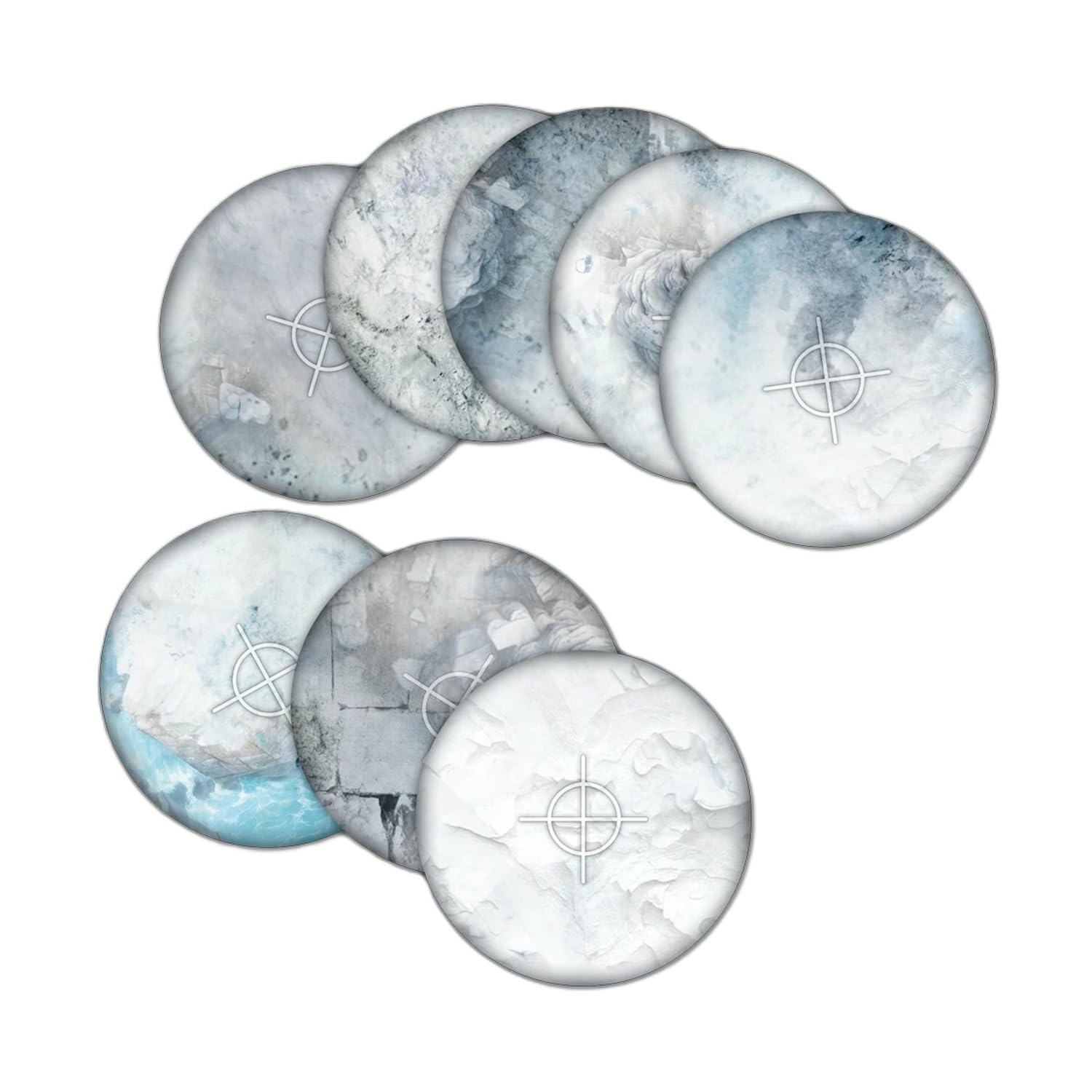Neoprene Objective Templates 'Snowfield' 40mm + 6″ diameter