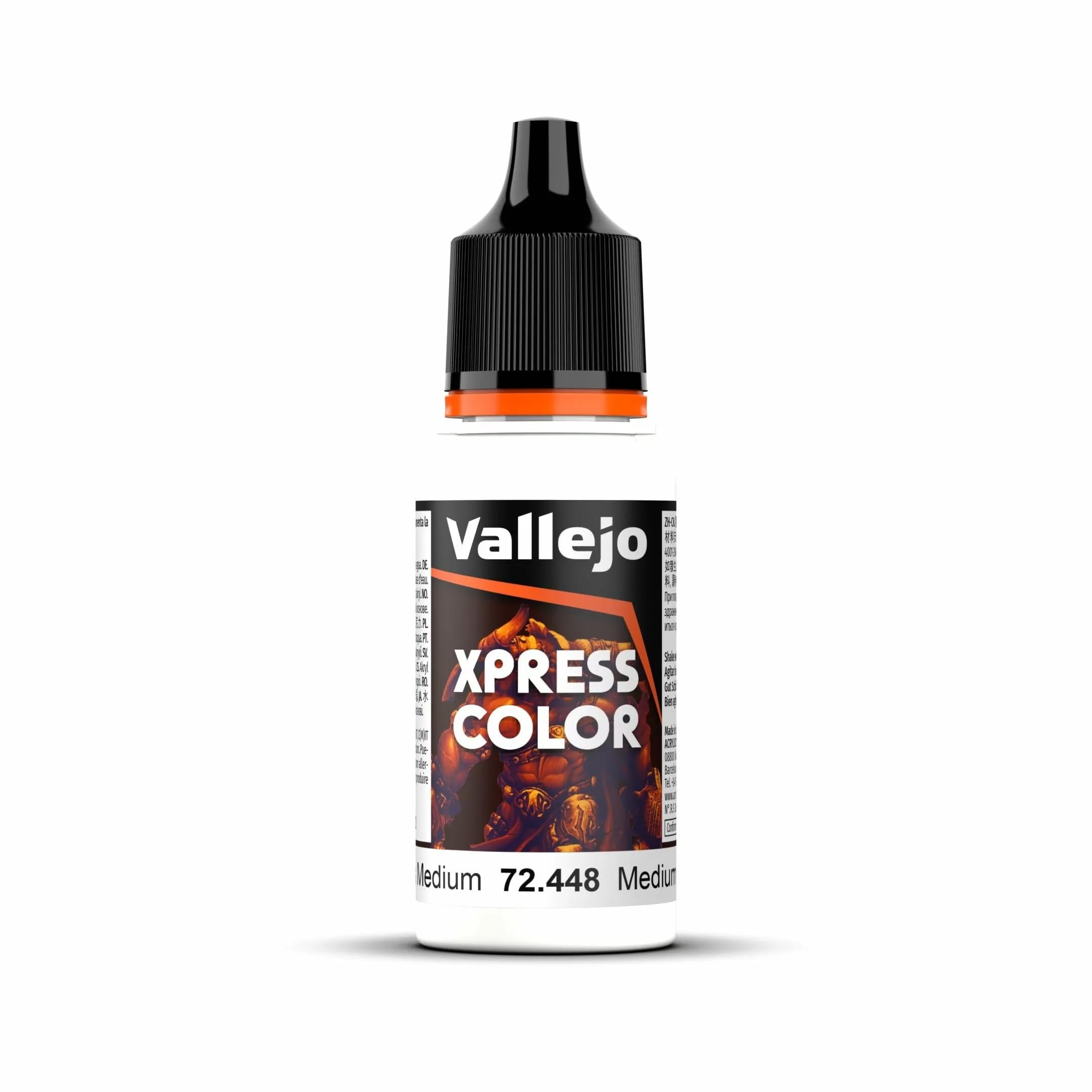 Vallejo - Xpress Color | Medium Xpress 18 ml. (0.6 fl.oz.) | Speedy Application and Drying | Vibrant and Saturated Tones | Allows Colors to Flow Easily over the Miniature Surface