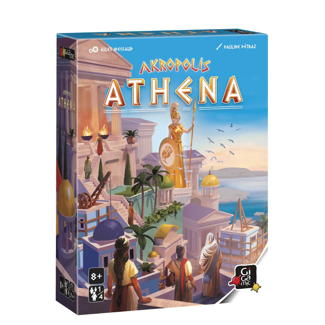 Akropolis: Athena | Expansion for Mensa Select Strategy Game for Kids, Teens & Adults | Build an Ancient City to Gain Athena's Favor | Tile Placement Family Board Game | Ages 8+ | 2-4 Players | 25 Min