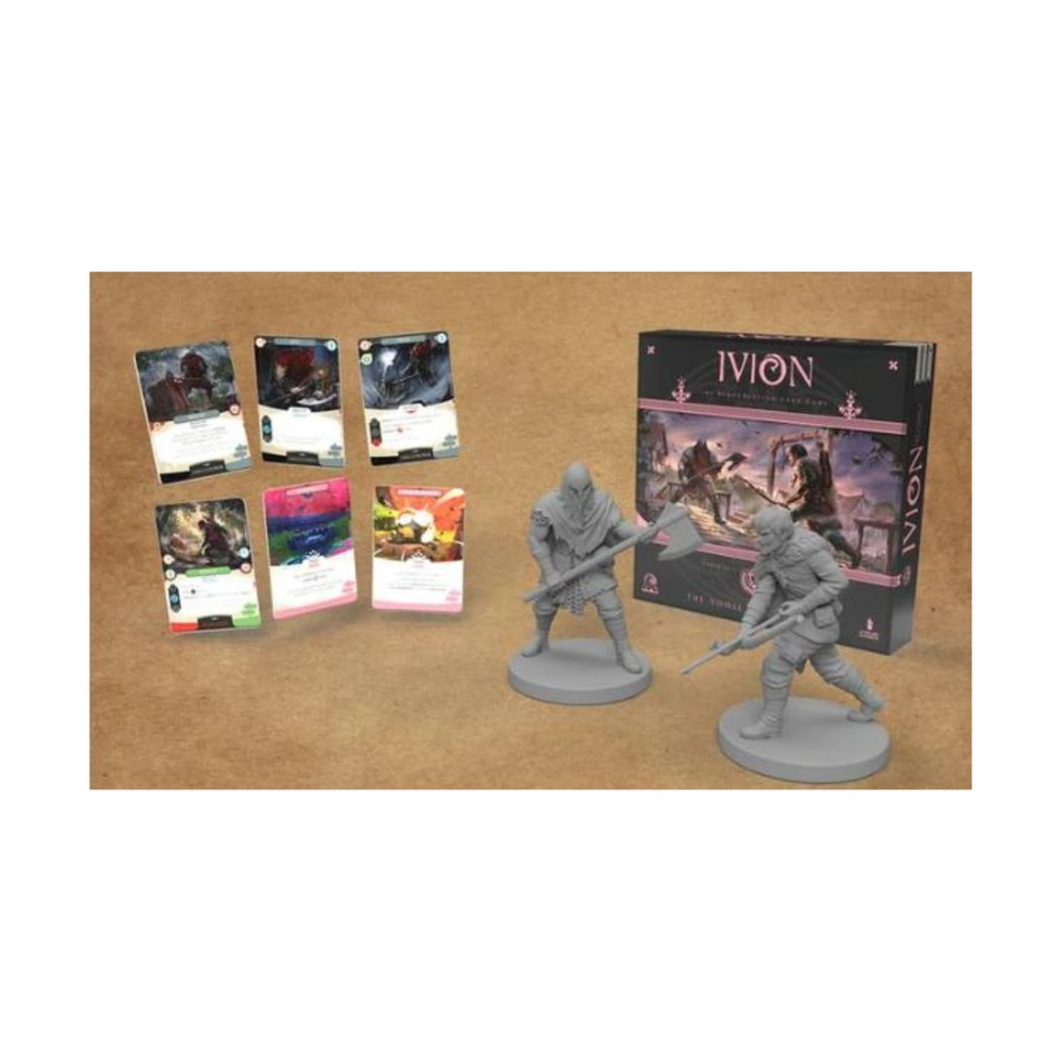 APE Games IVION: The Bear and The Badger Board Game | 2 Players | 20-60 Minutes | Ages 14+ | Fantasy | Hero Dueling | Deck Building | Cross Compatible | Season 3 | Aislyn Hall and Aaron Shaw