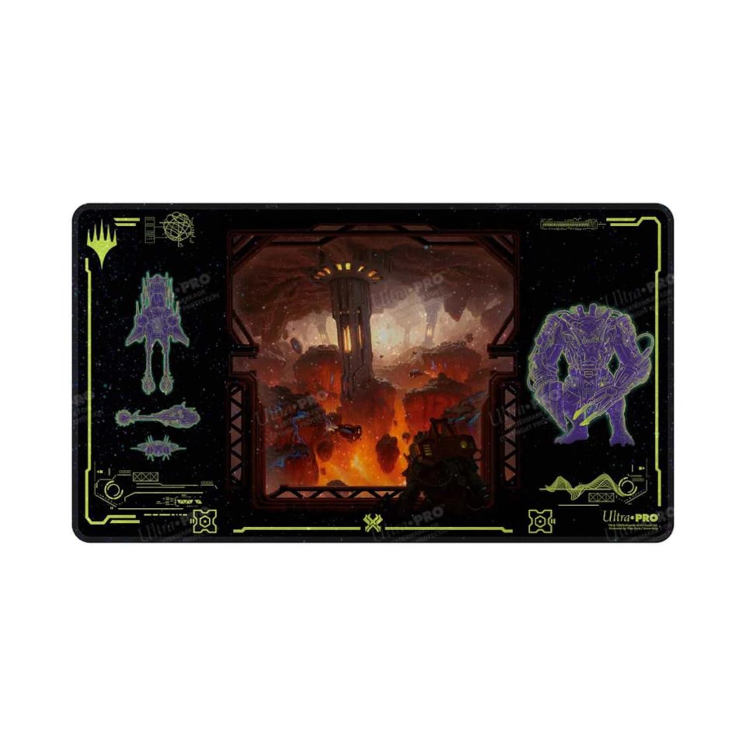 Edge of Eternities Kavaron, Memorial World HOLOFOIL® Playmat for Magic: The Gathering