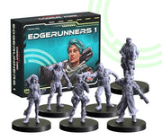 Monster Fight Club Cyberpunk Red Combat Zone Miniatures Expansion: Edgerunners 1 Starter Gang