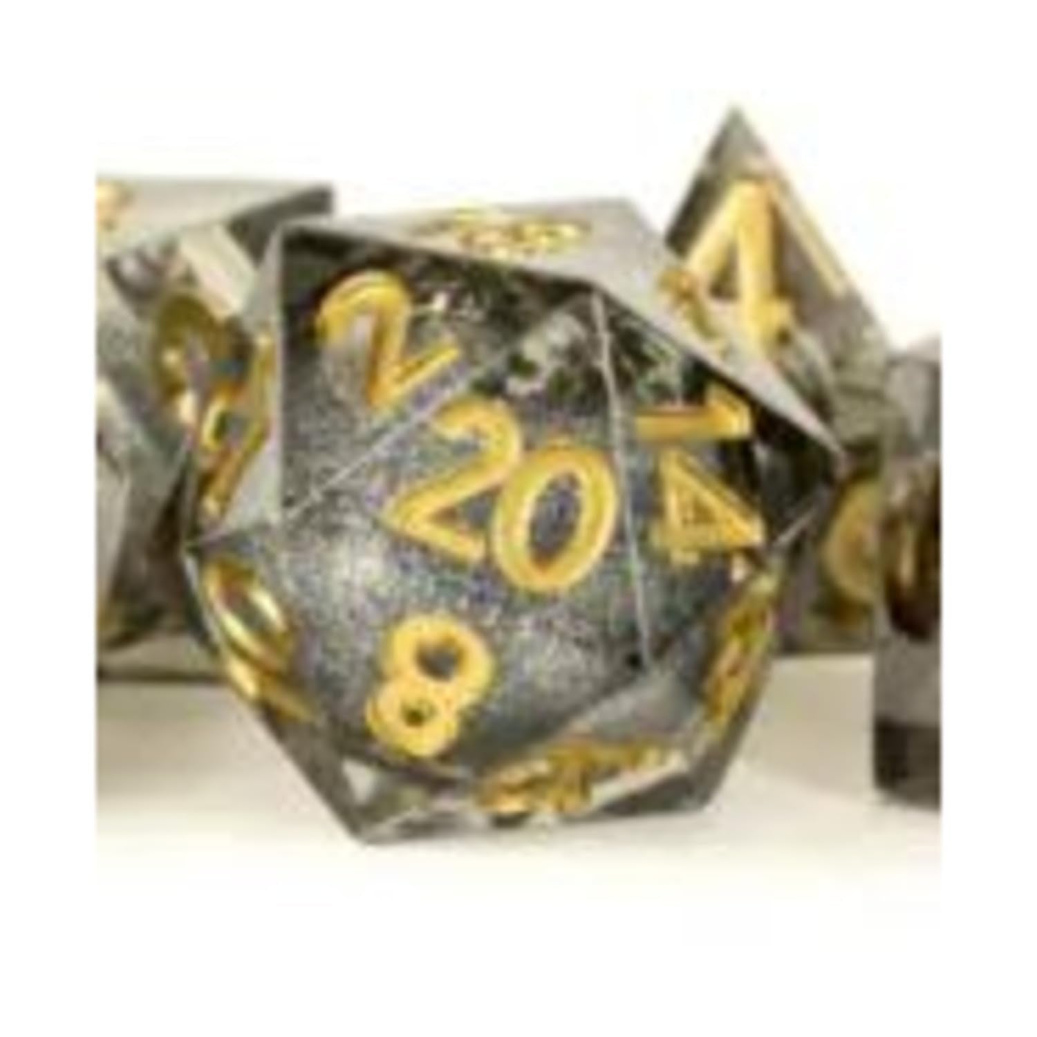 MDG Individual D20 Elixir Liquid Core Dice, Vanishing Oil