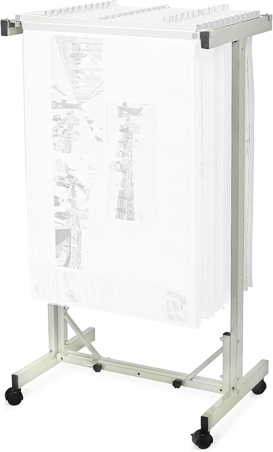 Expandable Blueprint Mobile Plan Center, Grey