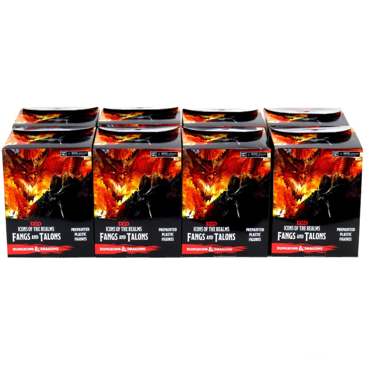 Dungeons & Dragons Icons of the Realms Fangs & Talons Booster Brick (8) Minis