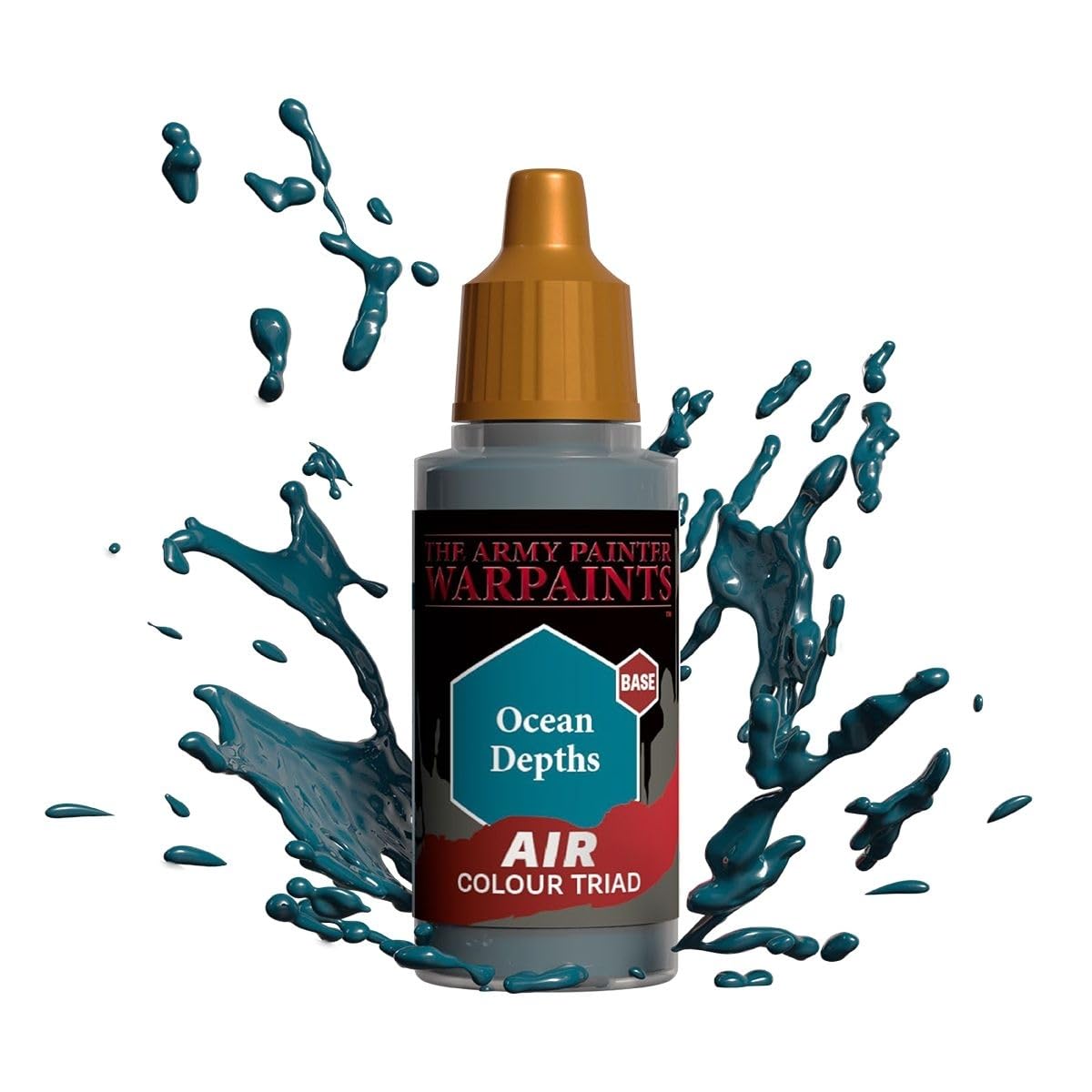 The Army Painter Warpaints Air Ocean Depths - Water Based Airbrush paint – acrylic paint and primer for Tabletop Roleplaying, Boardgames, and Wargames Miniature Model Painting