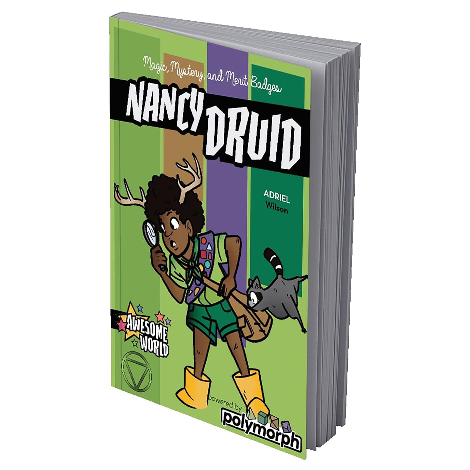 9th Level Games: Nancy Druid - Softcover RPG Book, Polymorph, Magic Mysteries & Merit Badges, Solve Nature's Cutest Mysteries, Ages 6+, 2-6 Players