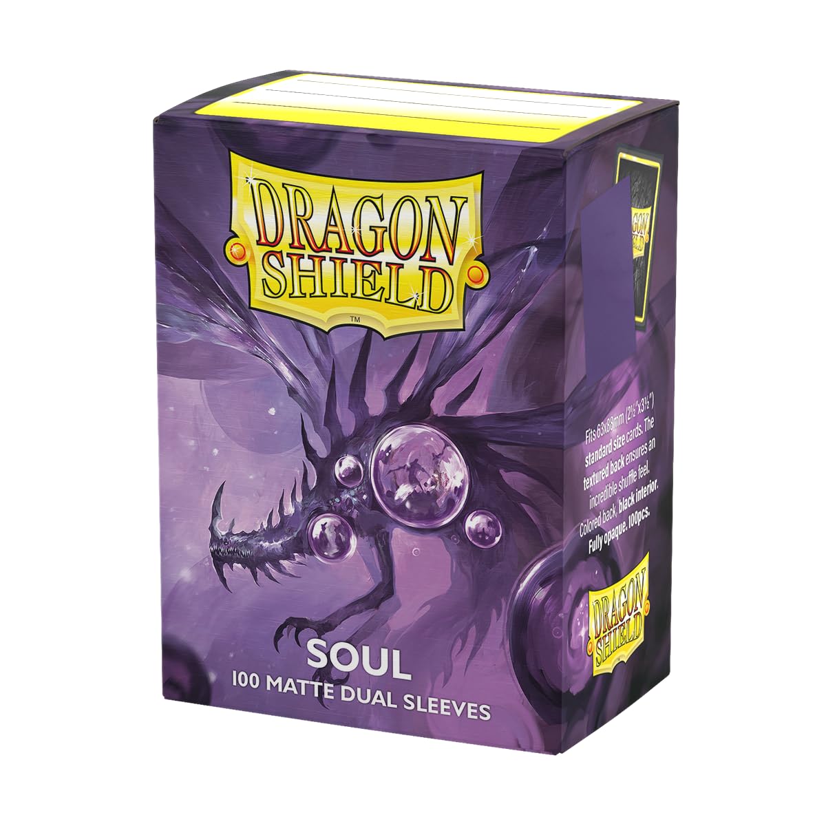 Dragon Shield | Matte Dual Standard Size Card Sleeves | 100 CT - Smooth & Tough Premium TCG Sleeves - Compatible with Pokemon, Flesh & Blood, One Piece & Magic The Gathering | Soul