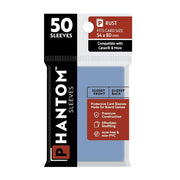Phantom Sleeves: Rust Size 54 x 80mm: Glossy Front/Back - 50 Pack - Transparent Protective Card Sleeves for Board Games, Trading Cards & Card Games