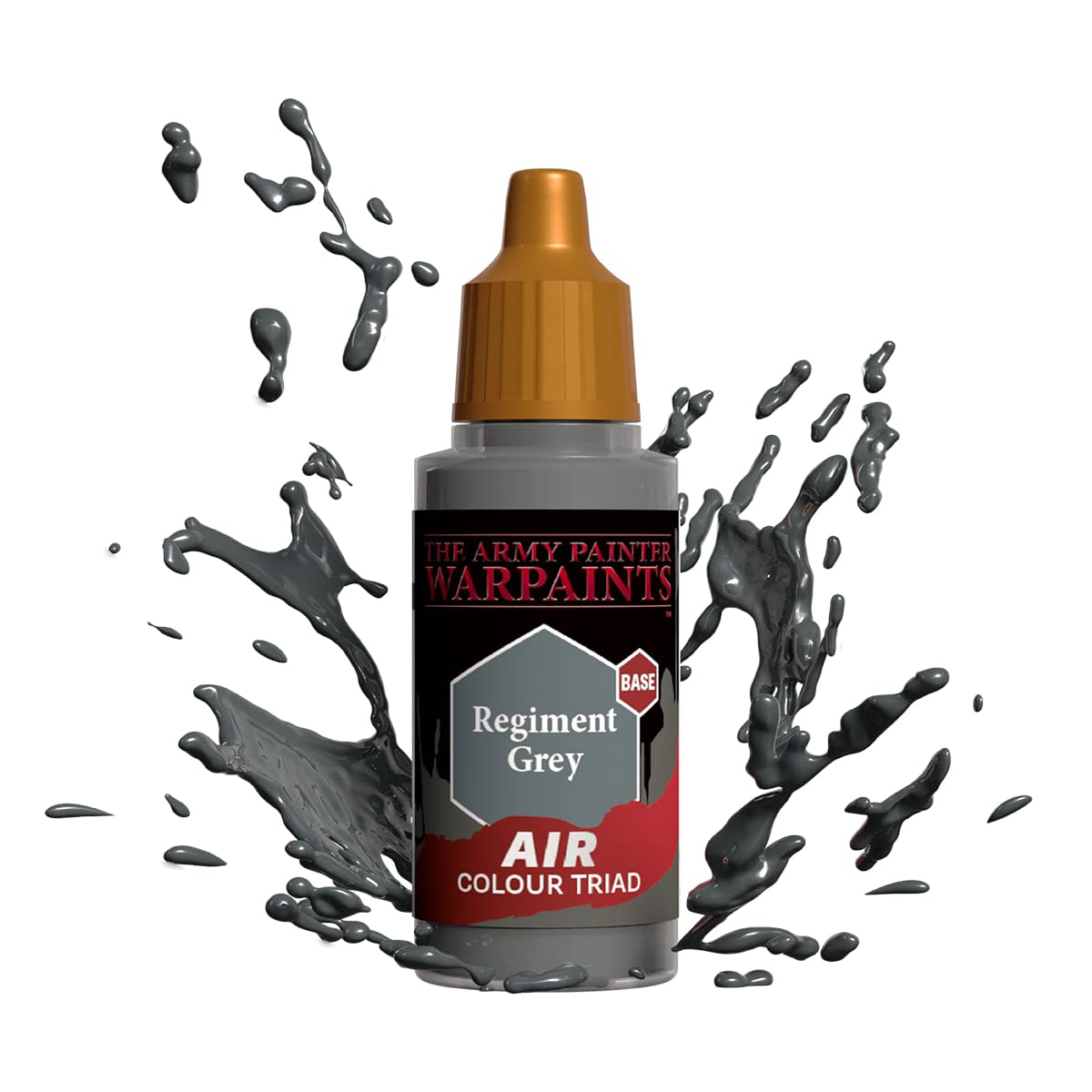 The Army Painter Warpaints Air Regiment Grey - Water Based Airbrush paint – Acrylic Paint and Primer for Tabletop Roleplaying, Boardgames, and Wargames Miniature Model Painting