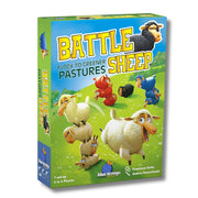 Battle Sheep Abstract Strategy Board Game with Animal Sheep Theme by Blue Orange Games - Family or Adult Strategy Board game for 2 to 4 players. Recommended for ages 7 & Up.
