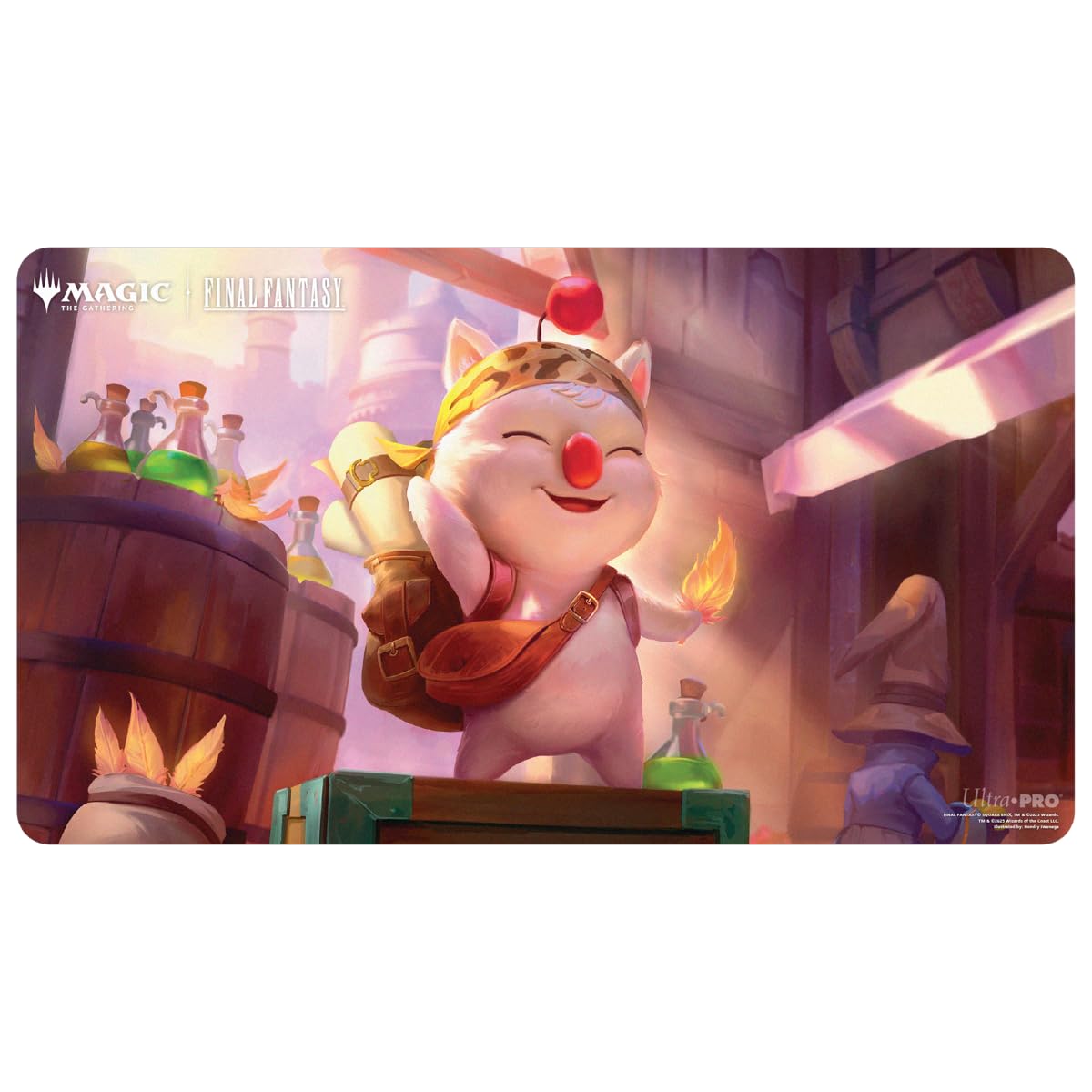 Ultra PRO - Final Fantasy x Universes Beyond Stiltzkin, Moogle Merchant Playmat for Magic: The Gathering | Card Game Playmat, Final Fantasy Collectibles, Desk Mat Mousepad