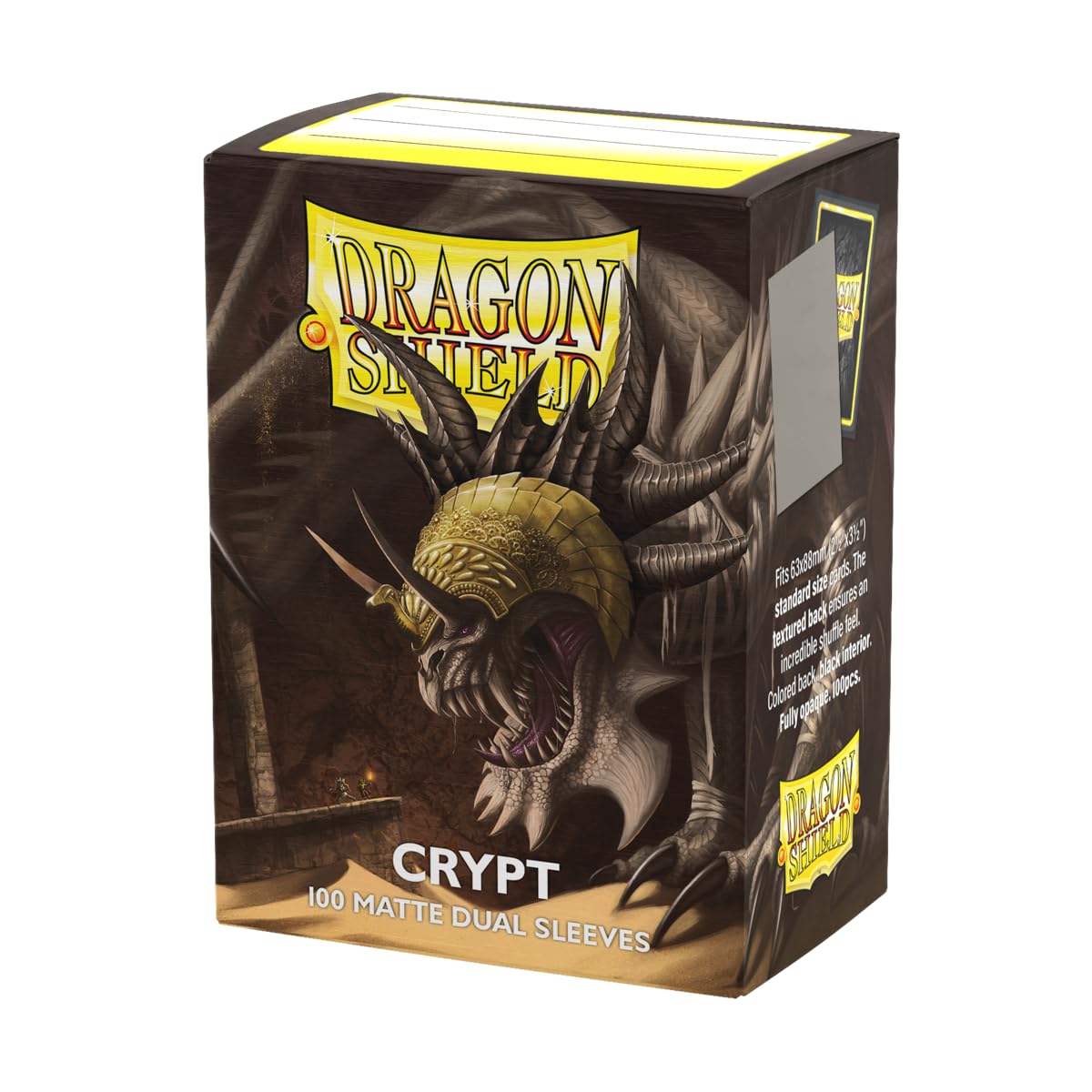 Dragon Shield | Matte Dual Standard Size Card Sleeves | 100 CT - Smooth & Tough Premium TCG Sleeves - Compatible with Pokemon, Flesh & Blood, One Piece & Magic The Gathering | Crypt