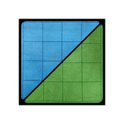 Chessex Play Mat – Mat: 1” Sq 2 Sided Blue/Green Battlemat (Two Color Mat) - Smooth & Tough – Compatible with Tabletop RPGs – Accessories for Game Night