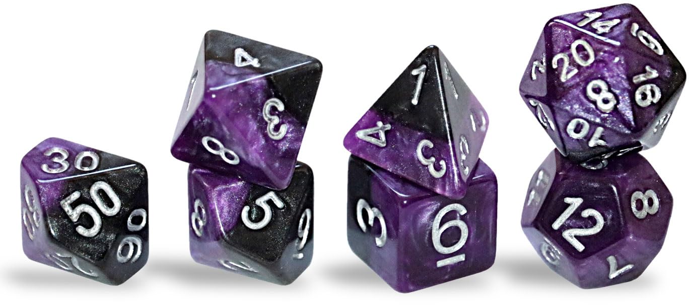 'Panther' Halfies 7-Die Set
