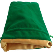 6in x 8in Large Green Velvet Dice Bag