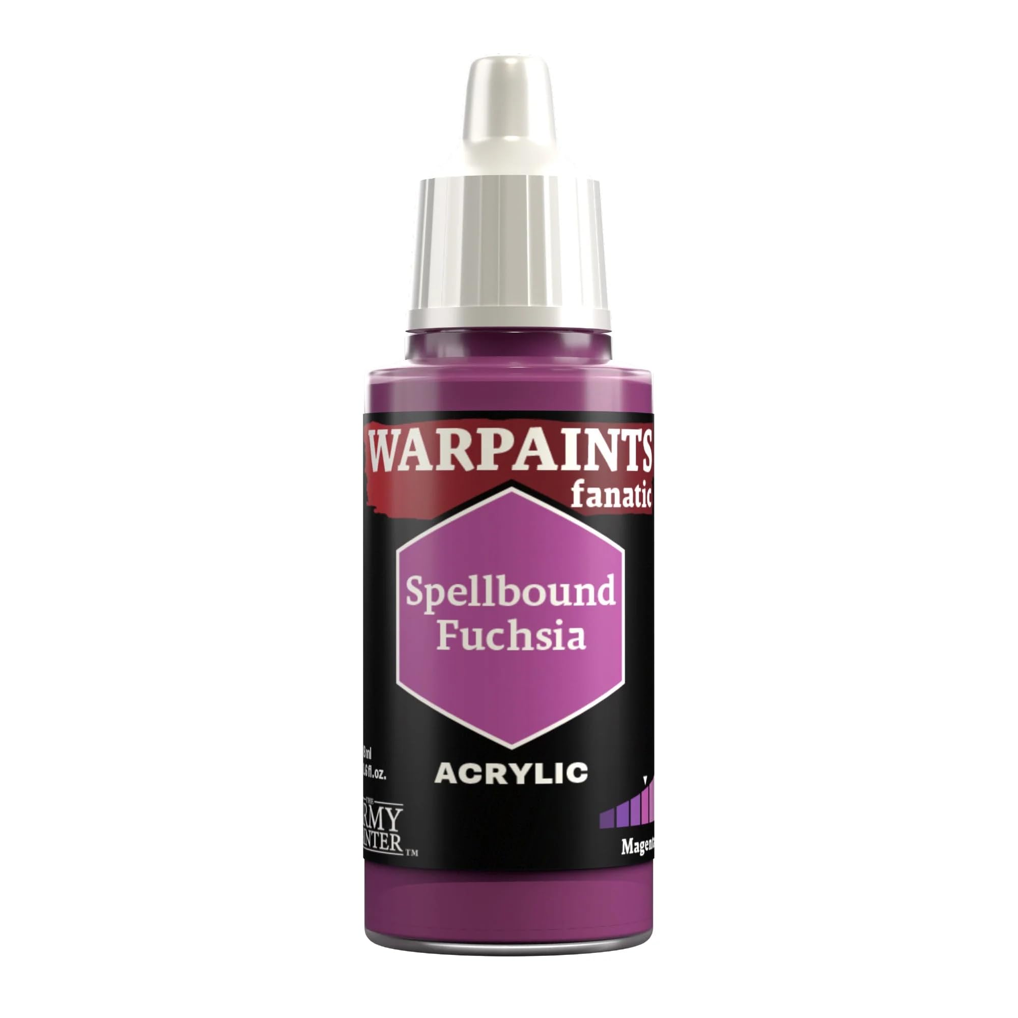 The Army Painter Pinks & Purples Warpaints Fanatic 18ml Acrylic Paints (Spellbound Fuchsia)