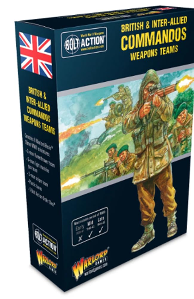 Warlord Games Bolt Action: British & Inter-Allied Commandos Weapons Teams