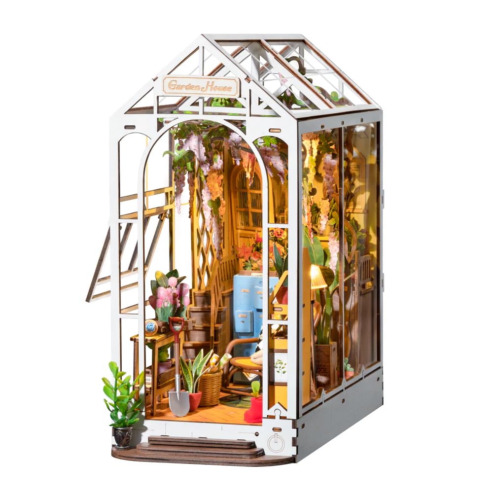 Rolife Greenhouse DIY Book Nook Shelf Insert Kit