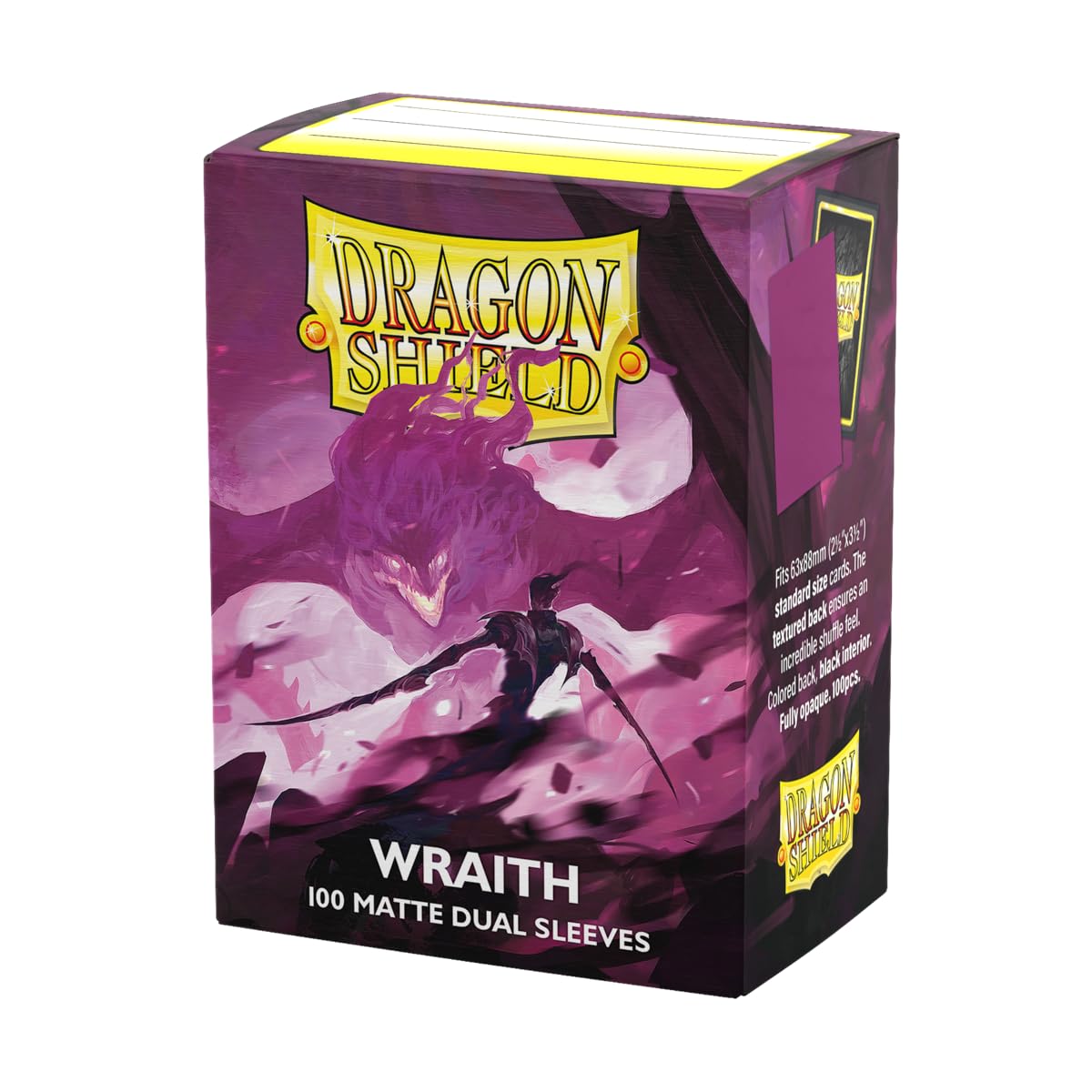 Dragon Shield | Matte Dual Standard Size Card Sleeves | 100 CT - Smooth & Tough Premium TCG Sleeves - Compatible with Pokemon, Flesh & Blood, One Piece & Magic The Gathering | Wraith