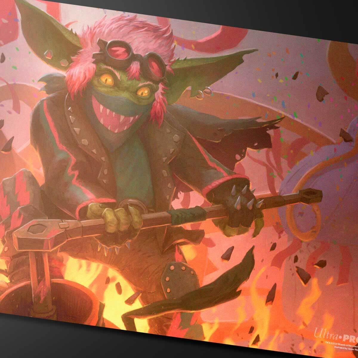 Ultra PRO - Aetherdrift Redshift, Rocketeer Chief Playmat for Magic: The Gathering, Use as Mousepad, Desk Mat, Protects MTG Cards During Gameplay, TCG Trading Card Games