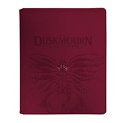 Ultra PRO - MTG Duskmourn 9-Pocket Premium Zippered PRO-Binder Creepy Leather, Stores and Protects up to 360 Standard Size Cards in Sideloading pockets, Debossed MTG Art Symbol, Zippered Closure