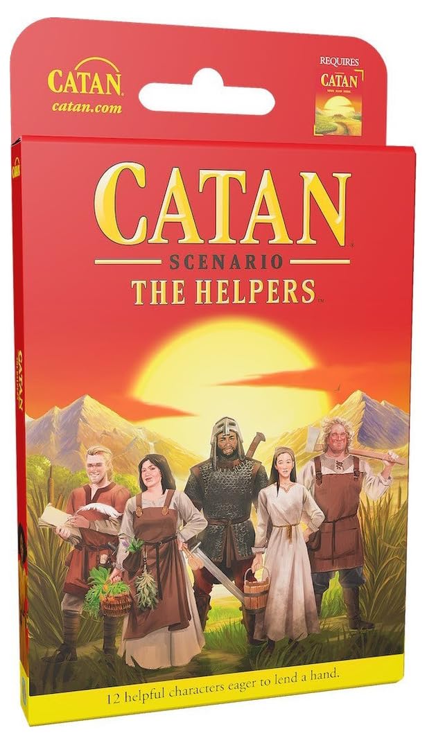 CATAN The Helpers SCENARIO EXPANSION | Strategy Board Game | Adventure Game | Family Game for Adults and Kids | Ages 12+ | 3-6 Players | Average Playtime 45-90 Minutes | Made by CATAN Studio