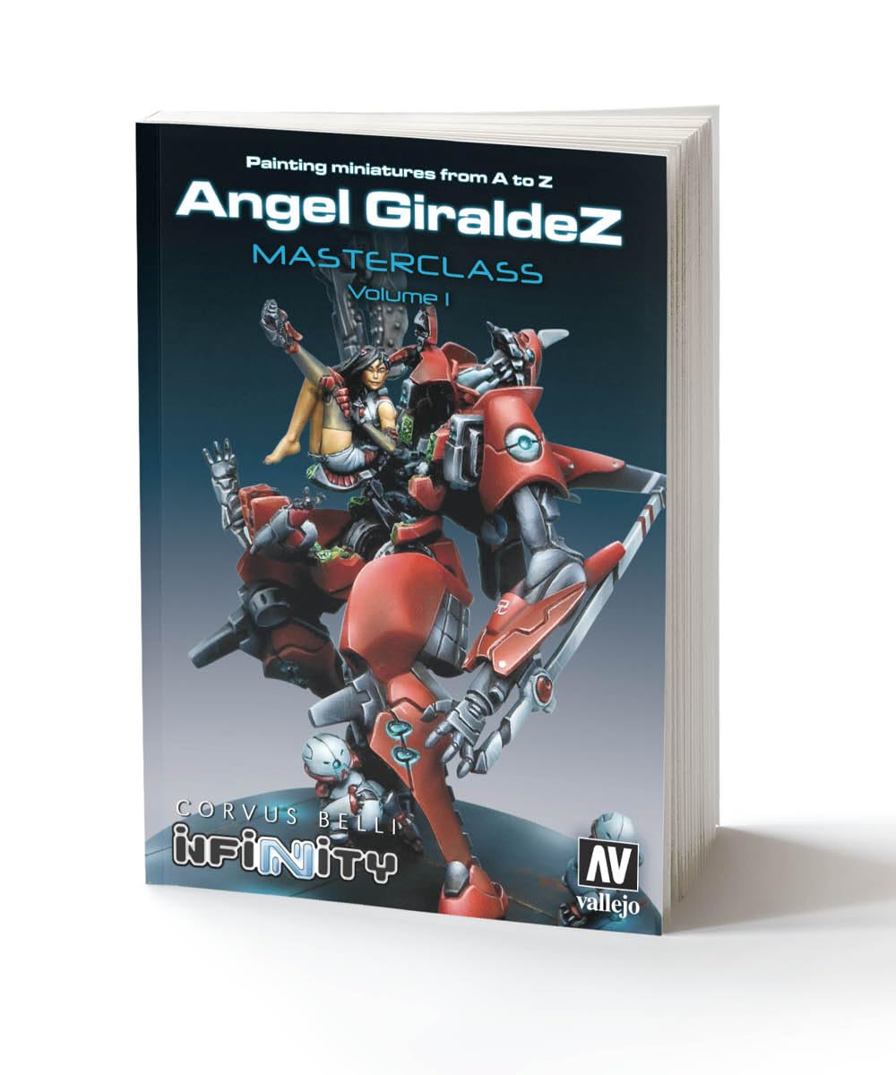 Vallejo Painting Miniatures Masterclass Vol. 1 Book by Ángel Giraldez Black