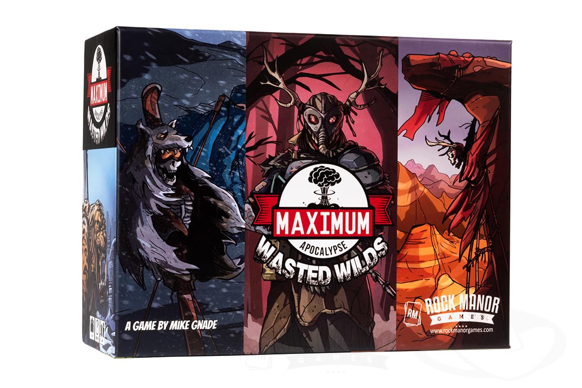 Maximum Apocalypse: Wasted Wilds Board Game | Standalone or Expansion Survival Campaign, 1–4 Players (Up to 6 with Expansions), Age 14+, Post-Apocalyptic Strategy