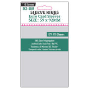 Sleeve Kings Standard Card Sleeves – 110 Count, Clear 60 Micron Thickness, Medium Euro Size (59 x 92 mm), Compatible with Dominion & More – SKU: SKS-8809
