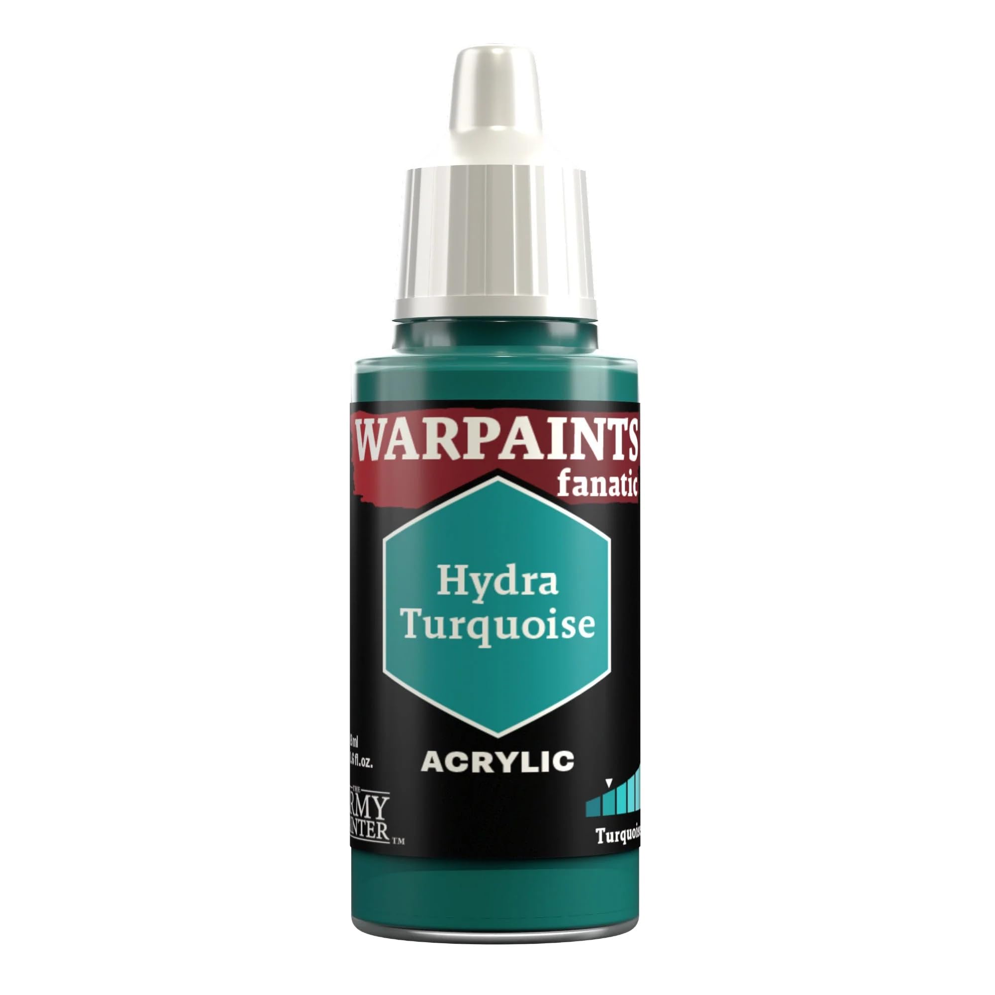 The Army Painter Teals & Turquoises Warpaints Fanatic 18ml Acrylic Paints (Hydra Turquoise)