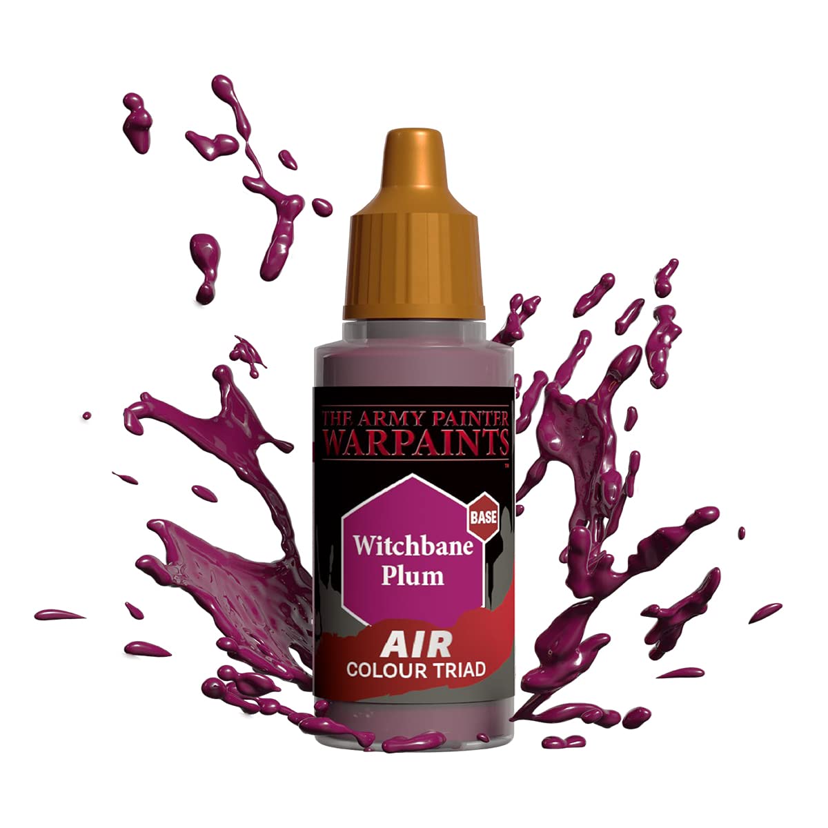 The Army Painter Warpaints Air Witchbane Plum - Water Based Airbrush Paint – Acrylic Paint and Primer for Tabletop Roleplaying, Boardgames, and Wargames Miniature Model Painting