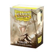 Dragon Shield | Matte Dual Standard Size Card Sleeves | 100 CT - Smooth & Tough Premium TCG Sleeves - Compatible with Pokemon, Flesh & Blood, One Piece & Magic The Gathering | Valor