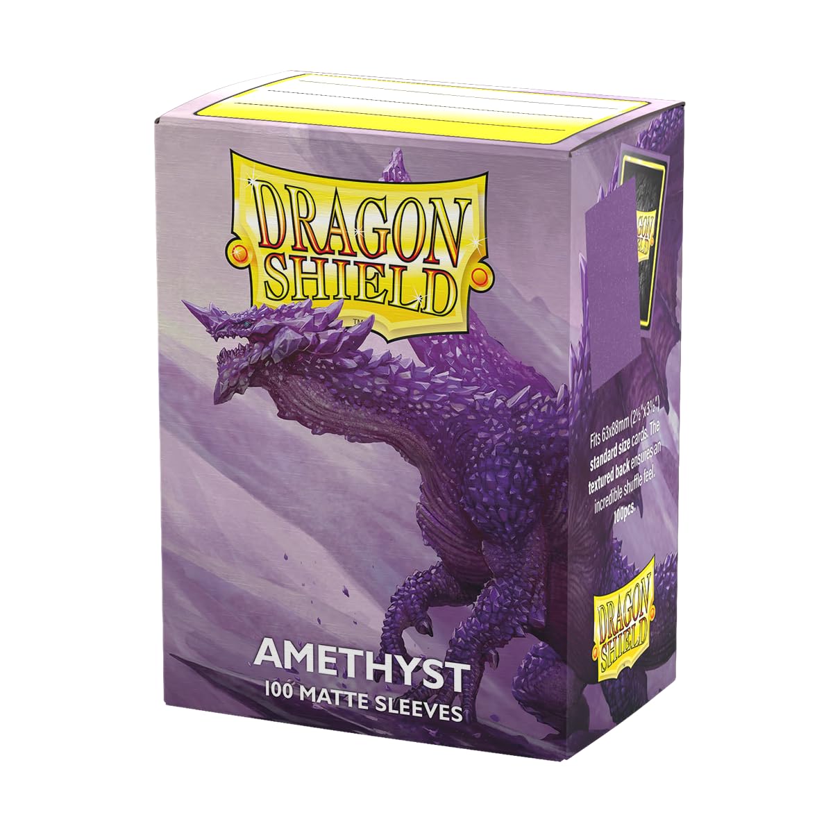 Dragon Shield | Standard Size Matte Card Sleeves | 100 CT - Smooth & Tough TCG Sleeves - Compatible with Pokemon, Flesh & Blood, One Piece & Magic The Gathering | Amethyst