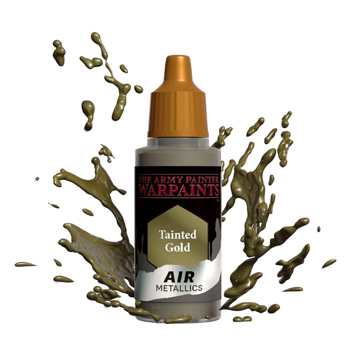 Warpaints: Metallic: Air Tainted Gold – 1x 18ml Acrylic Paint by The Army Painter Hobby Paint – Dungeons and Dragons Miniatures, Warhammer 40K Miniatures, Models – TTRPG D&D DND