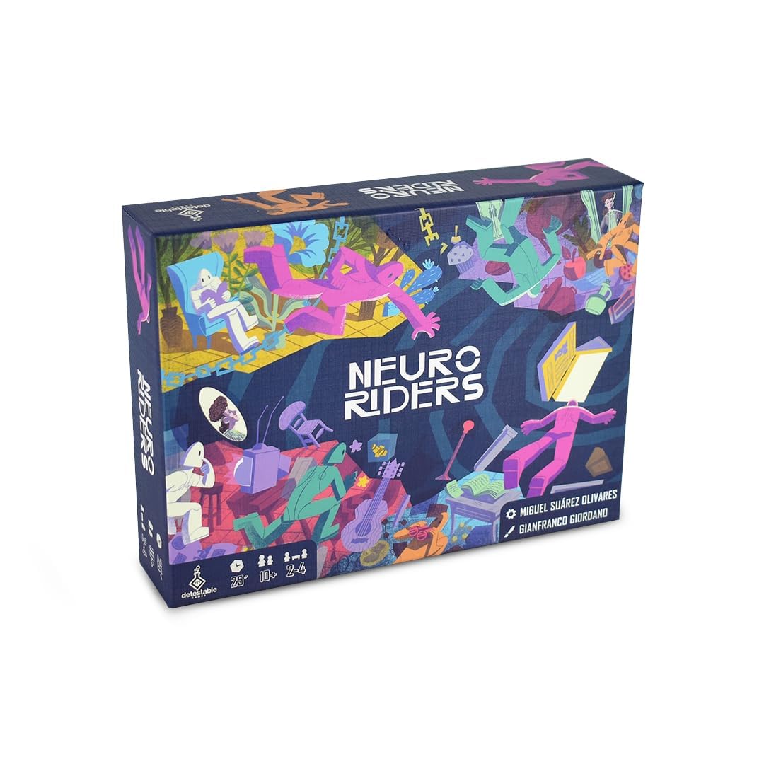 Draco Studios - Neuroriders, The Strategy Game to Retrieve Memories, Perfect for Game Nights with Friends and Family, Up to 4 Players, Ages 12 and Up, EN