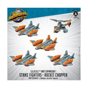 Privateer Press PIP51003 Monsterpocalypse: Protector G.U.A.R.D. Unit - Strike Fighters & Rocket Chopper (Resin), One Size