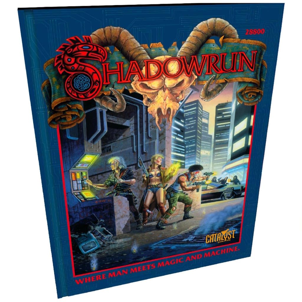 Catalyst Game Labs Shadowrun First Ed. 35th Anniversary – Classic RPG, Collector's Edition, Cyberpunk Fantasy, For Role-Playing Enthusiasts, Ages 14+
