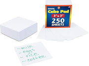 Bright Pads - 3"x3", 250 sheets, White