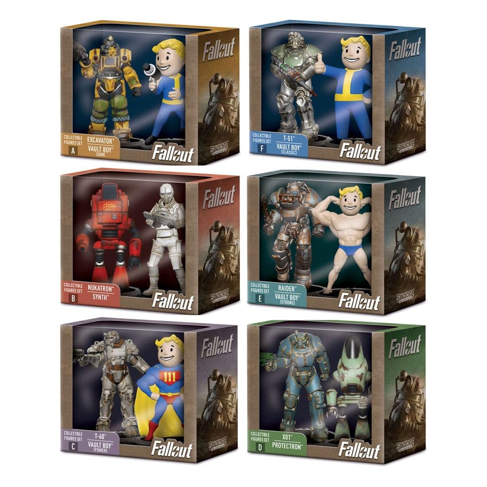 Syndicate Collectibles Fallout assortiment Pack 2 Figurines 7 cm (6)