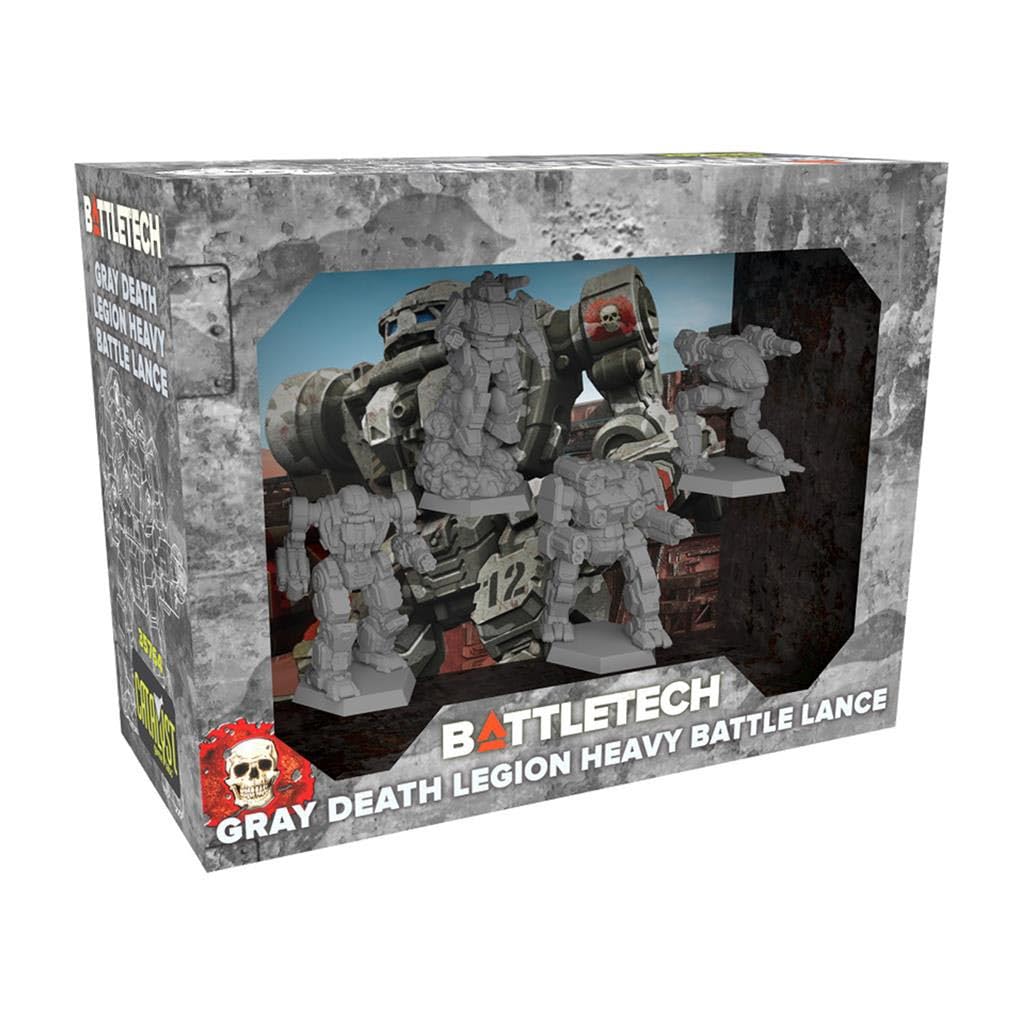 Catalyst Game Labs - BattleTech Gray Death Legion Heavy Battle Lance - Miniature Game - English Version