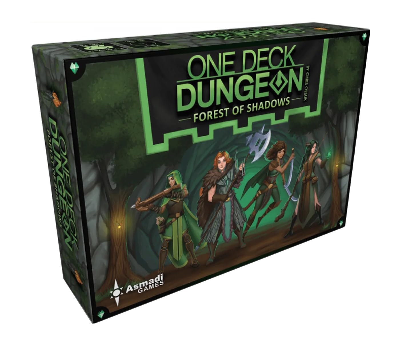 Asmadi Games One Deck Dungeon: Forest of Shadows Board Games , Green